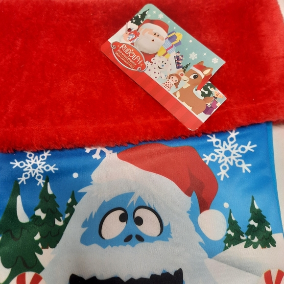 New Rudolph Clarice & Abominable Snowman Stocking 16.75" H 9" across widest 7" s - Picture 2 of 4